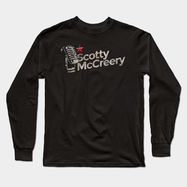 Scotty McCreery - Vintage Microphone Long Sleeve T-Shirt by G-THE BOX